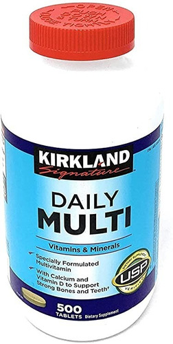 Diario Multi Vitaminas Y Minerales 500 Tabletas Kirkland