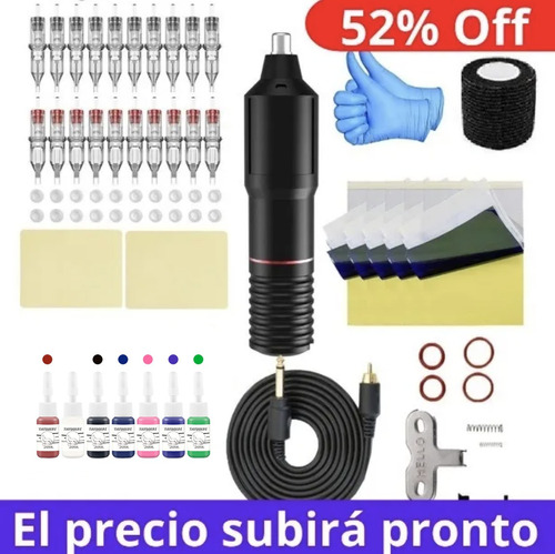 Kit Pen Tattoo Tatuaje Completo Profesional