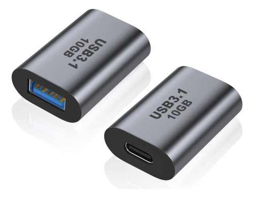 Adaptador Extensor Usb-c 3.1 Gen2 Hembra A Usb Hembra 10 Gbs