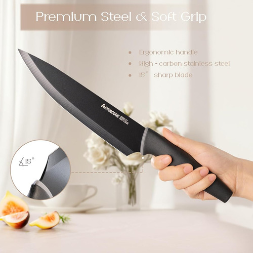 Juego De Cuchillos Astercook Con Bloque Y Afilador 22 Piezas