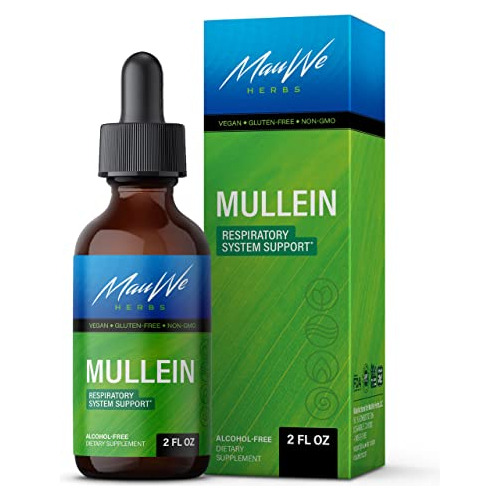 Mauwe Herbs Mullein Leaf Tincture - Lung Cleanse - Qbqwk