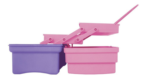 Imagen 2 de 6 de Caja Cosmetiquera 14 , Rosa/morado, Pretul