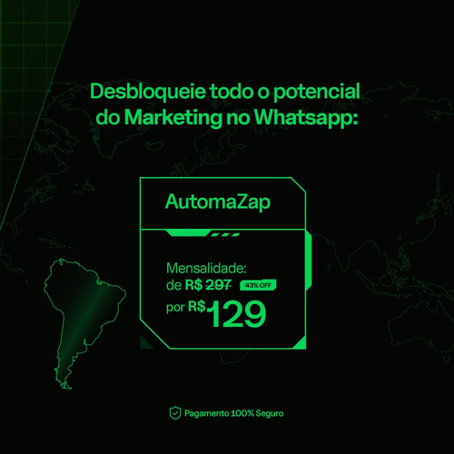 Robô Whatsapp Automazap 3.7 + Atendimento Personalizado - M