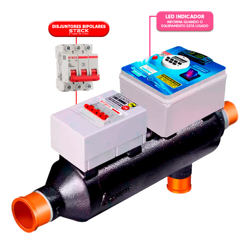 Aquecedor Elétrico Piscina 260m³ Trif Auto Programa Via App