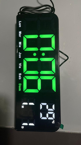 Reloj Rectangular Pantalla Led Fecha Temperatura