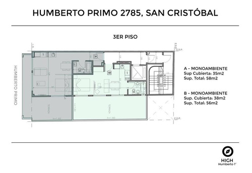 Imagen 12 de 18 de Departamento - Monoambiente Divisible Al Frente Con Balcón - San Cristóbal