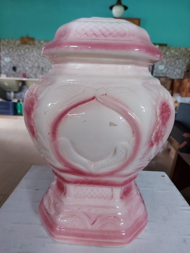 Base De Abajur Antigo, Robusto Em Porcelana, Sem A Cupula (Usado)
