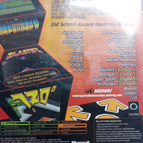 Midway Arcade Treasures 1 (Usado)