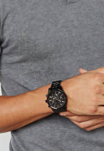 Relógio Michael Kors Mk8603 Lexington Preto Original