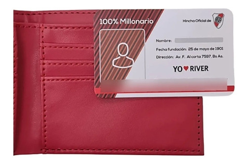 Billetera River Plate Hombre 100% Original Cuero Pu Licencia