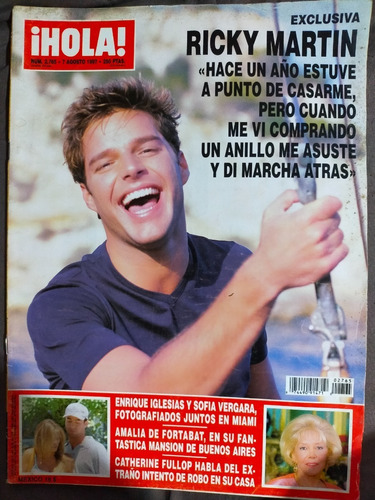 Ricky Martin, Enrique Iglesias Y Sofia Vergara Revista Hola