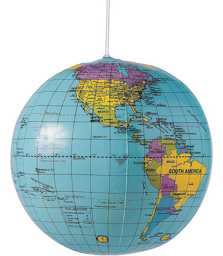 Pelota De Playa Inflable Del Globo Terráqueo 9