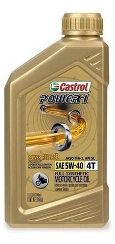 Aceite Moto Power 1 4t 5w-40 1qt Castrol