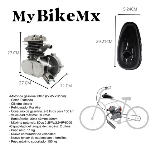 motor para bicicleta 80cc a de gasolina kit set bicimoto bici moto 80 CC  parts 