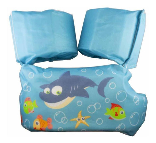 Boia De Vestir Infantil Tubarao Azul - Kababy