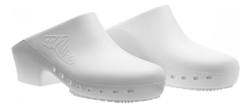 Zueco Sanitario Calzuro Clásico Liso Con Cinturino