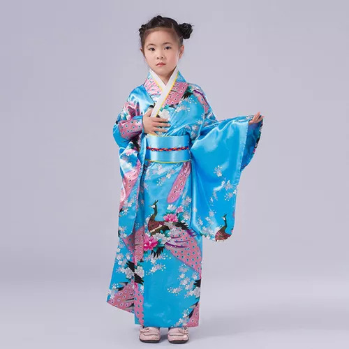 Ropa Kimono Para Niños Y Niñas, Disfraz Japonés De Manga Lar
