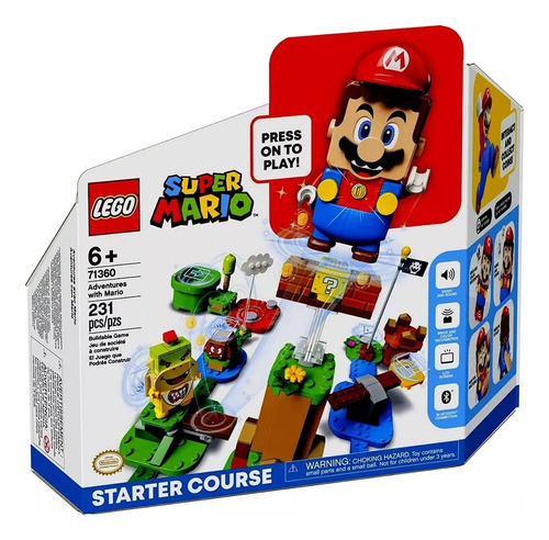 Lego Super Mario Fase 1 Aventuras Do Mario 231 Peças 71360