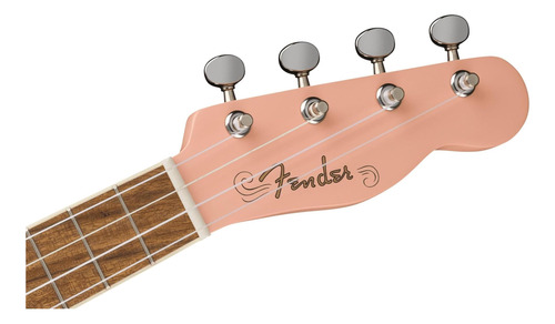 Ukulele De Concierto De Fender Monterey Belly Pink Bundle Y