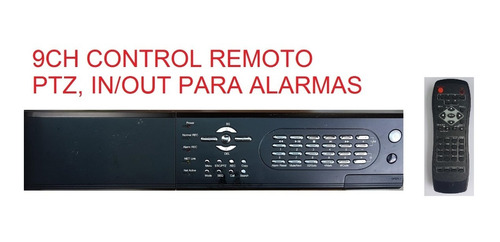 9ch Dvr H.264 Network Video Recorder Cctv Remote Control Ptz