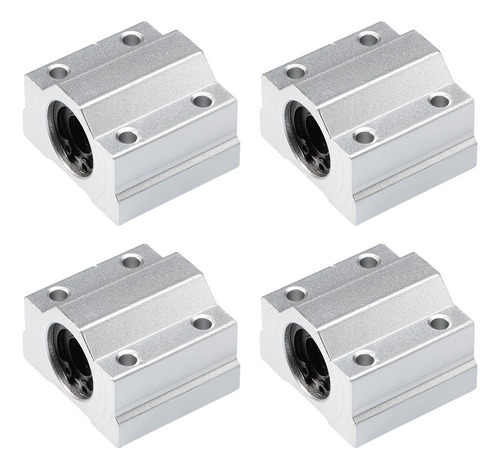 4 Bloque Deslizante Con Rodamiento De Bolas Lineal Scs10uu