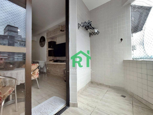 Imagem 8 de 22 de Apartamento À Venda Na Praia Das Astúrias, Sacada, 1 Dormitório Sendo 1 Suíte, 1 Vaga De Garagem, Astúrias, Guarujá/sp - Ap5369