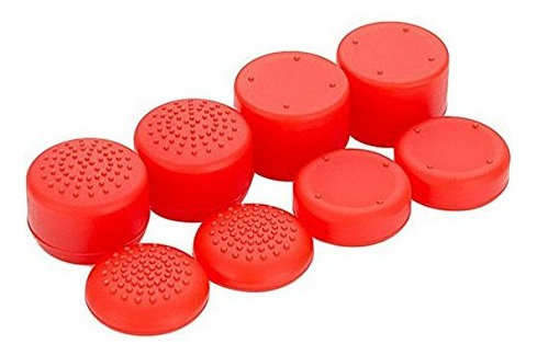 Pack De Botones L2 R2 + Capuchones Para Gamepad Ps4, Rojo