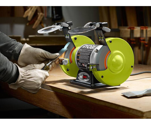 Ryobi Esmeriladora 6 De 2.1 Amperios Con Luces Led - Bg612g
