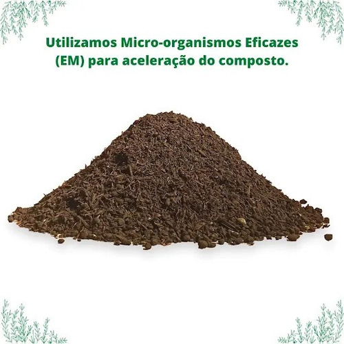 Imagem 3 de 6 de Terra Vegetal Adubada Com Húmus Minhocas + Torta De Mamona