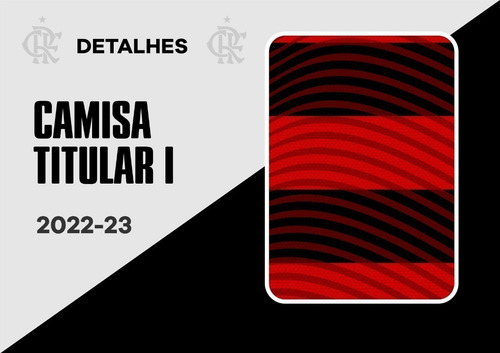 Arte Template Camisa Flamengo Titular 2022-2023 Vetor Corel
