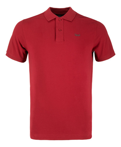 Polera Hombre Lippi First Class Elastic Polo Rojo I19