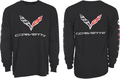 Jh Design Group Chevy Corvette C7 - Camiseta De Manga Larga 