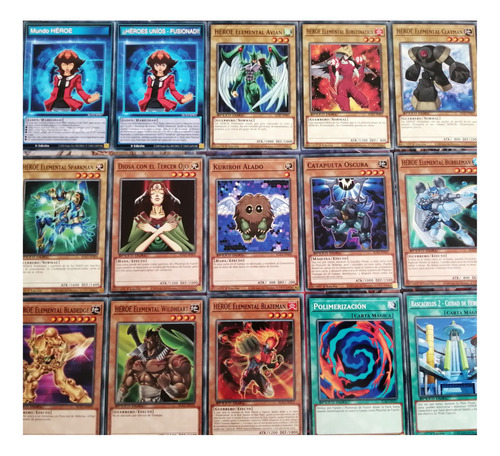 Deck Baraja Héroe Elemental Español Sd2 Yu-gi-oh! Original