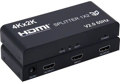 Spliter Hdmi 1x2 Support 4k X 2k Verde Jwk