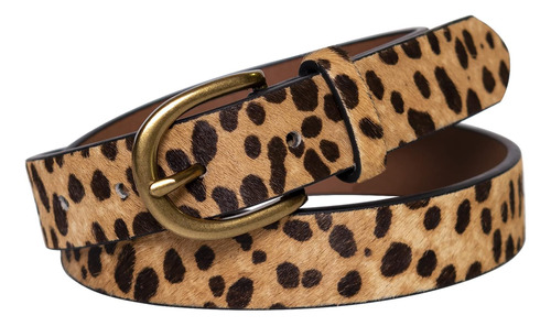 Jiede Cinturón Con Estampado De Leopardo Para Mujer Cinturón