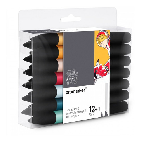 Marcadores Promarker Winsor Manga Set 1 /2 - 12 Colores