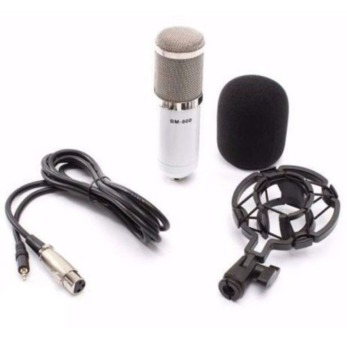 Kit Microfone Condensador + Pedestal Articulado + Pop Filter