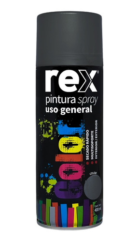 Pintura Spray General Color Grafito 400 Ml Rex 60011