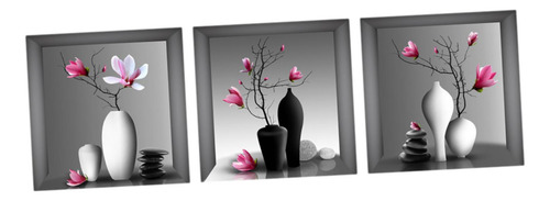 2 X 3x Impresión Floral De Arte De Pared,, De