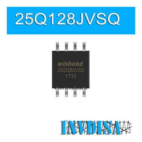 Chip Bios Winbond 25q128jvsq W25q128jvsq 25q128 - Programado (Usado)