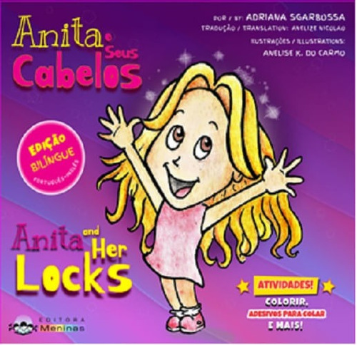 Prancheta Bilíngue - Anita E Seus Cabelos, De Adriana Sgarbossa.