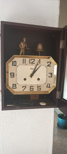 Reloj De Pared De Campana Antiguo 