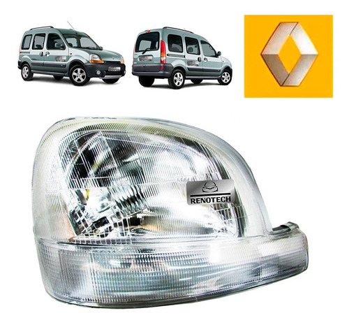 7701062427 Farol Direito Pisca Cristal - Kangoo 2004-2008