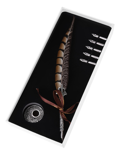 Papelería Quill Dip Pen, Estilográfica Con Plumas Antiguas