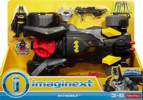 Imaginext Batman Batimovil Deluxe Black Fisher Price Mattel