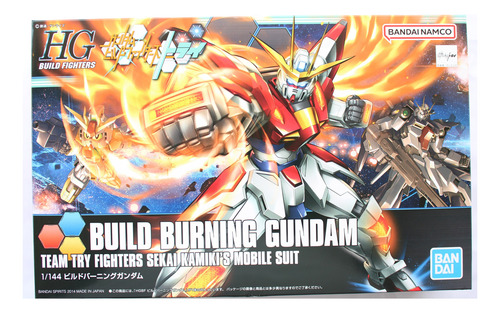 Hg  1/144 Build Burning Gundam Gundam Build Figthers Armable