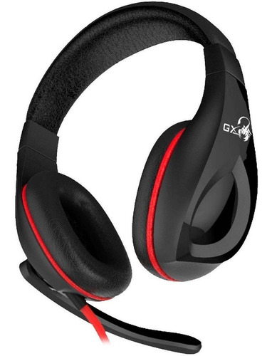 Auricular Headset Gx Genius Hs G560 Gaming Rojo Y Negro