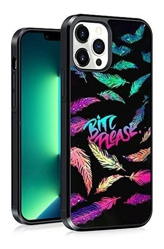 Funda Compatible Con iPhone 13 Pro Max Plumas De Colores