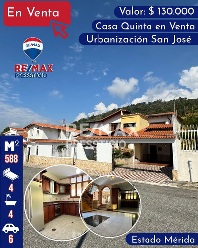 En Venta Casa-quinta Ubicada En El Estado De Mérida.