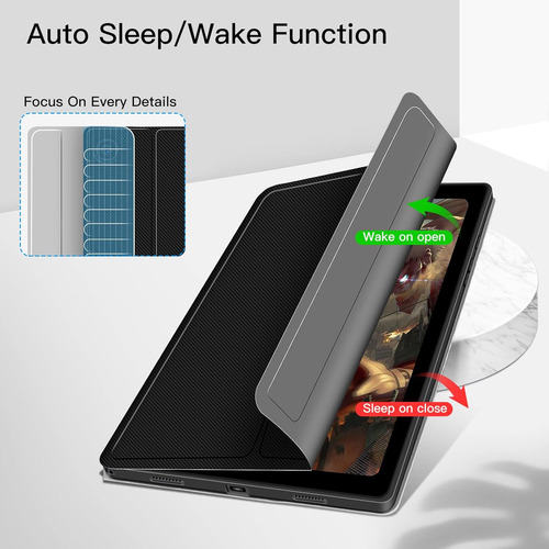 Funda Con Teclado Retroiluminado Para Samsung Galaxy Tab A7